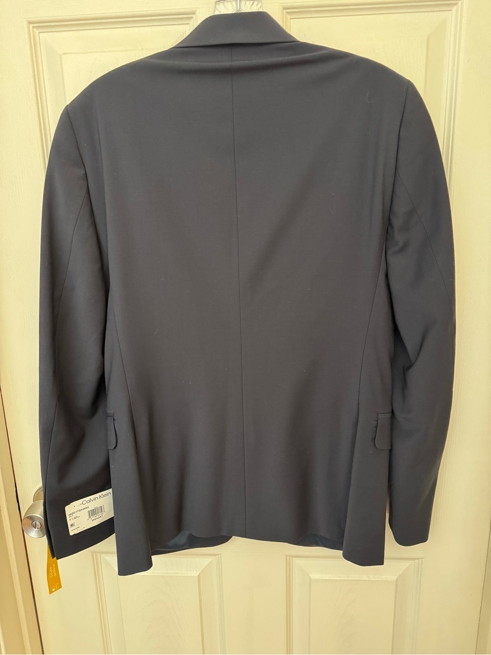 NWT Calvin Klein Men's Milo Skinny Fit Suit Jacket Navy Blue 36S Wool Blend - Picture 4 of 15